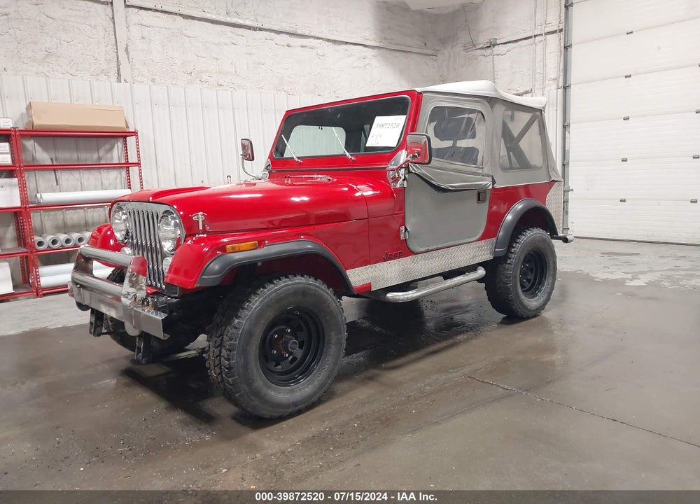 1985 JEEP CJ7 VIN: 1JCCF87E5FT098928