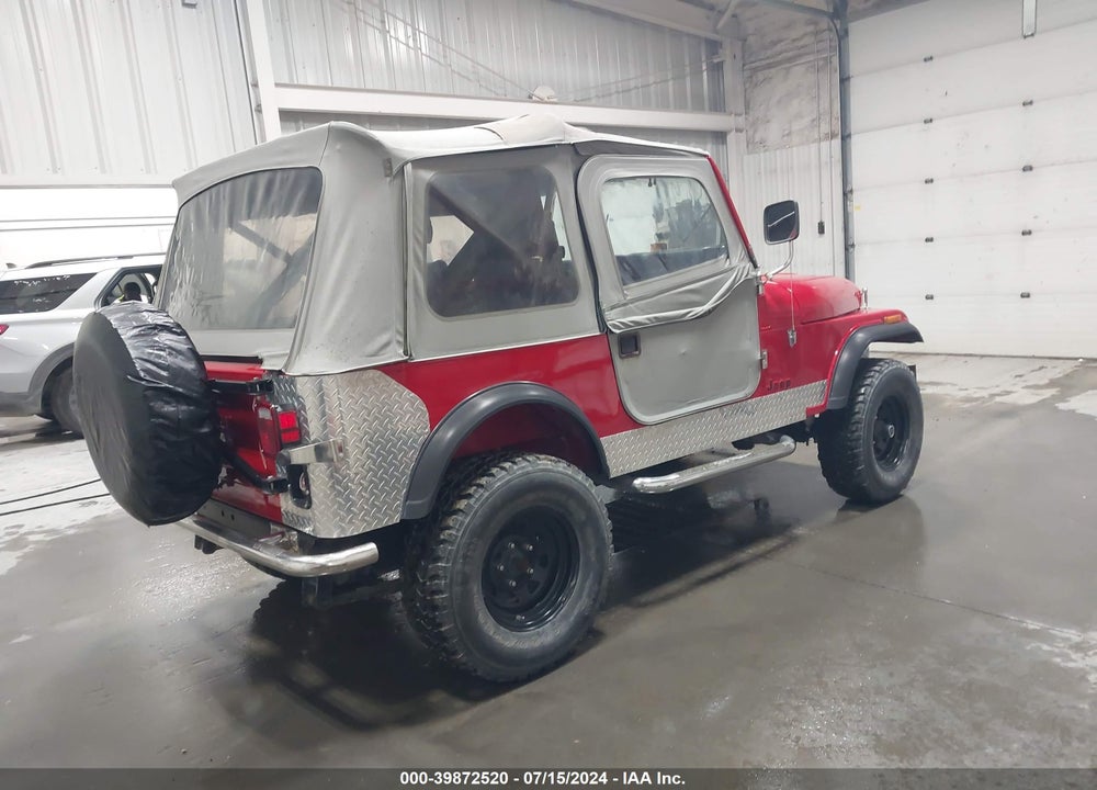 1985 JEEP CJ7 VIN: 1JCCF87E5FT098928