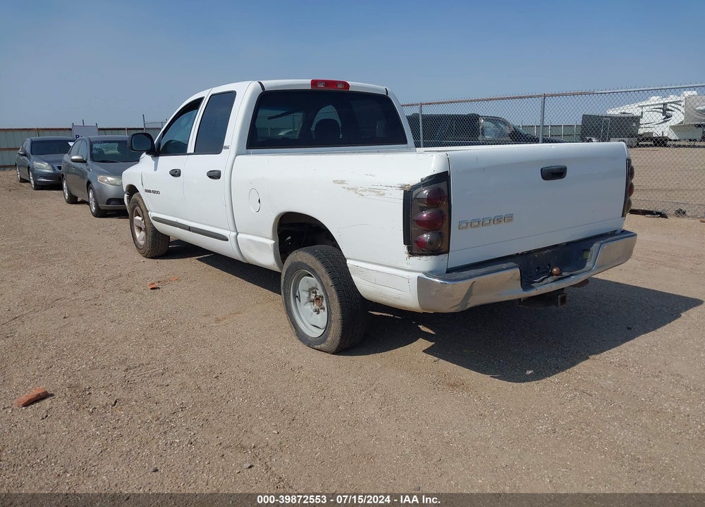 2002 DODGE RAM 1500 ST VIN: 1D7HA18Z72S726198