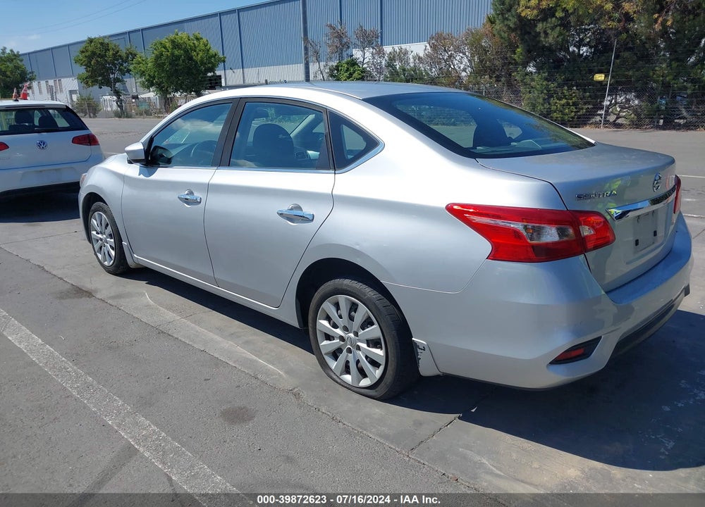 2016 NISSAN SENTRA S VIN: 3N1AB7AP0GY318027