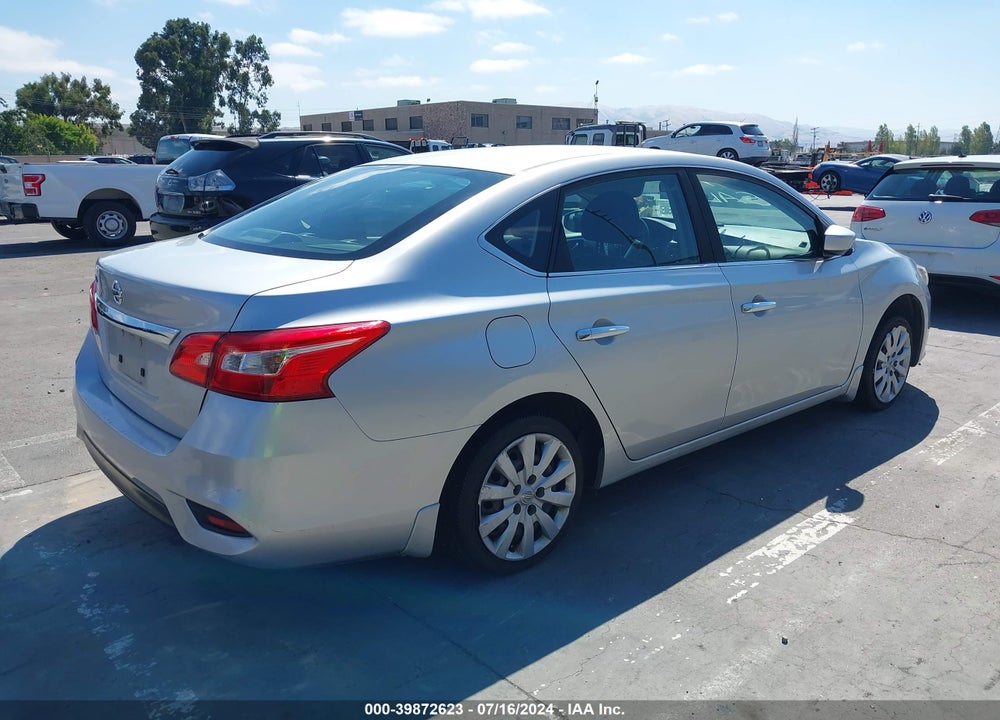 2016 NISSAN SENTRA S VIN: 3N1AB7AP0GY318027