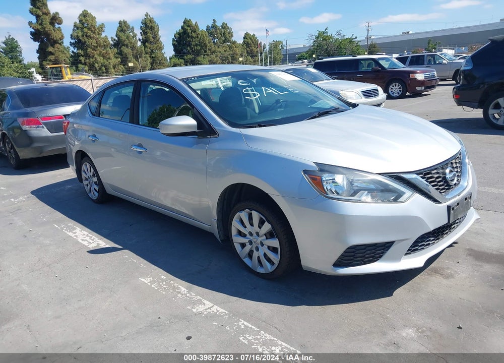 2016 NISSAN SENTRA S VIN: 3N1AB7AP0GY318027