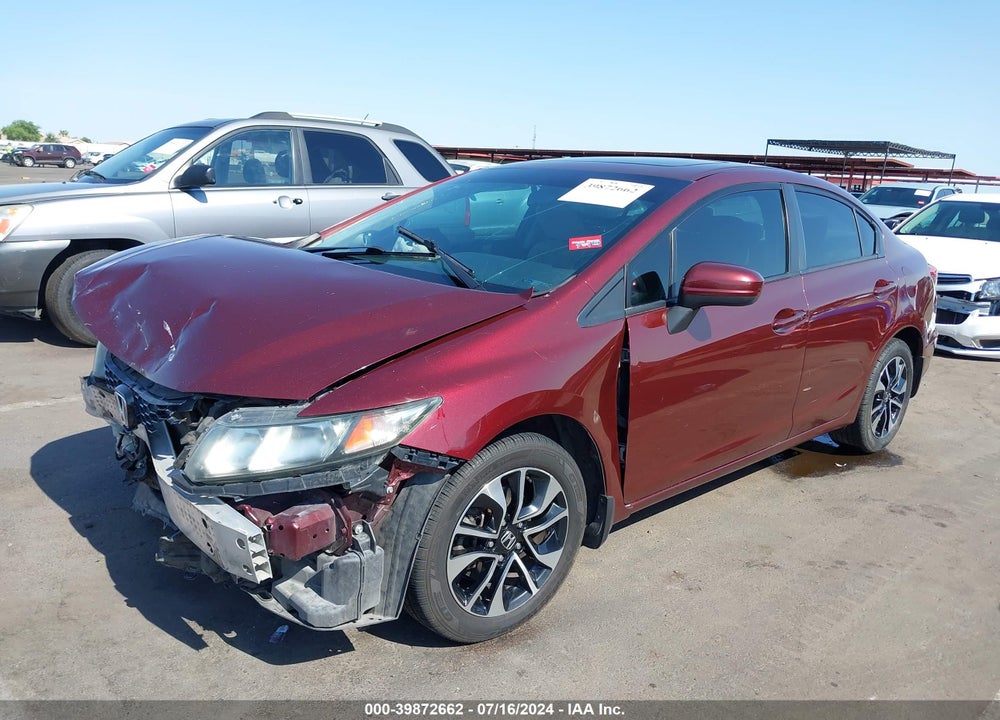 2014 HONDA CIVIC EX VIN: 19XFB2F86EE070923