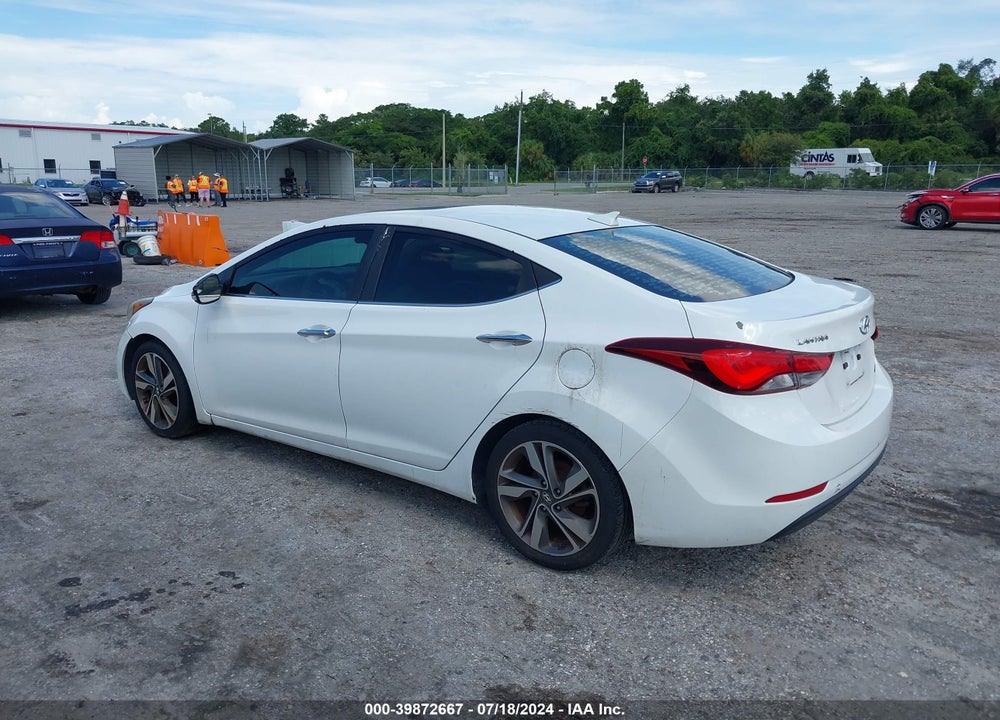 2014 HYUNDAI ELANTRA LIMITED VIN: 5NPDH4AE3EH490133