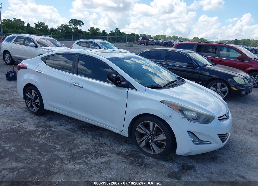 2014 HYUNDAI ELANTRA LIMITED VIN: 5NPDH4AE3EH490133