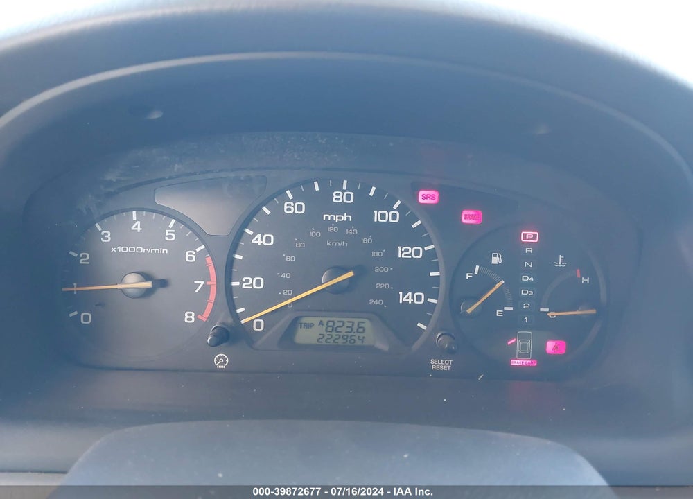 2000 HONDA ACCORD 3.0 EX VIN: 1HGCG1658YA079314