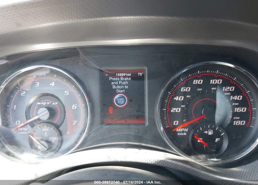 2013 DODGE CHARGER SRT8 VIN: 2C3CDXEJXDH586692
