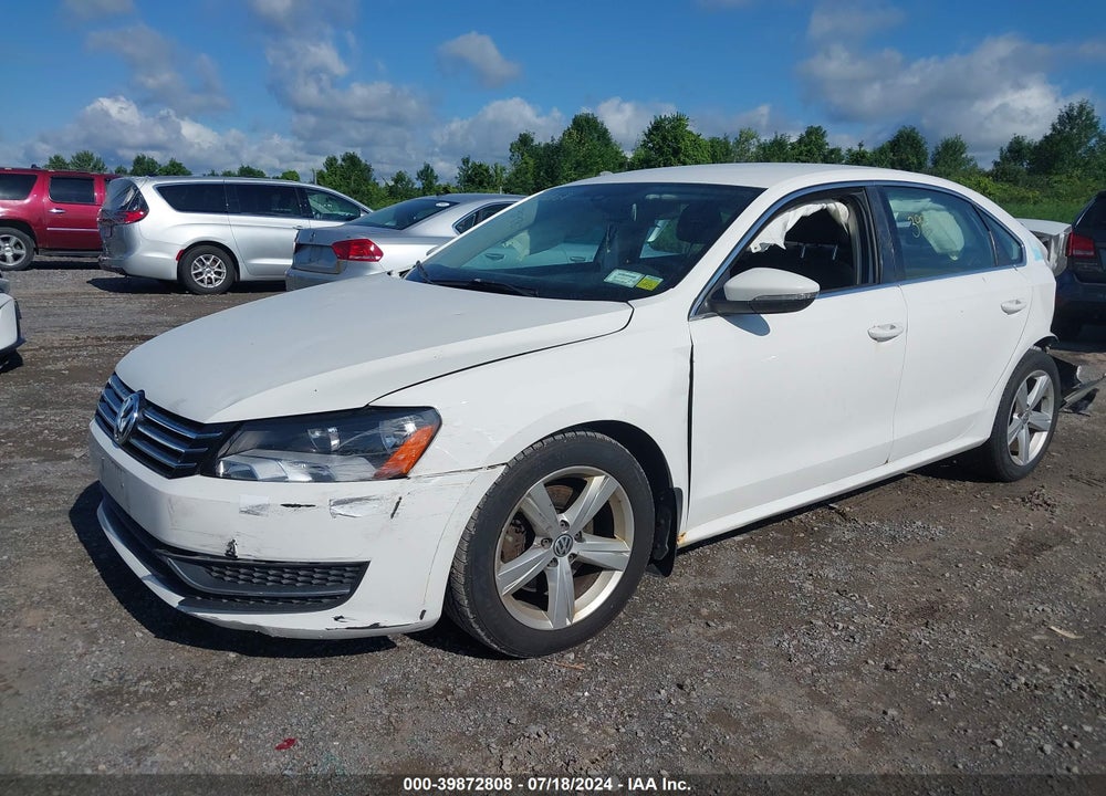 2012 VOLKSWAGEN PASSAT 2.5L SE VIN: 1VWBP7A38CC045242