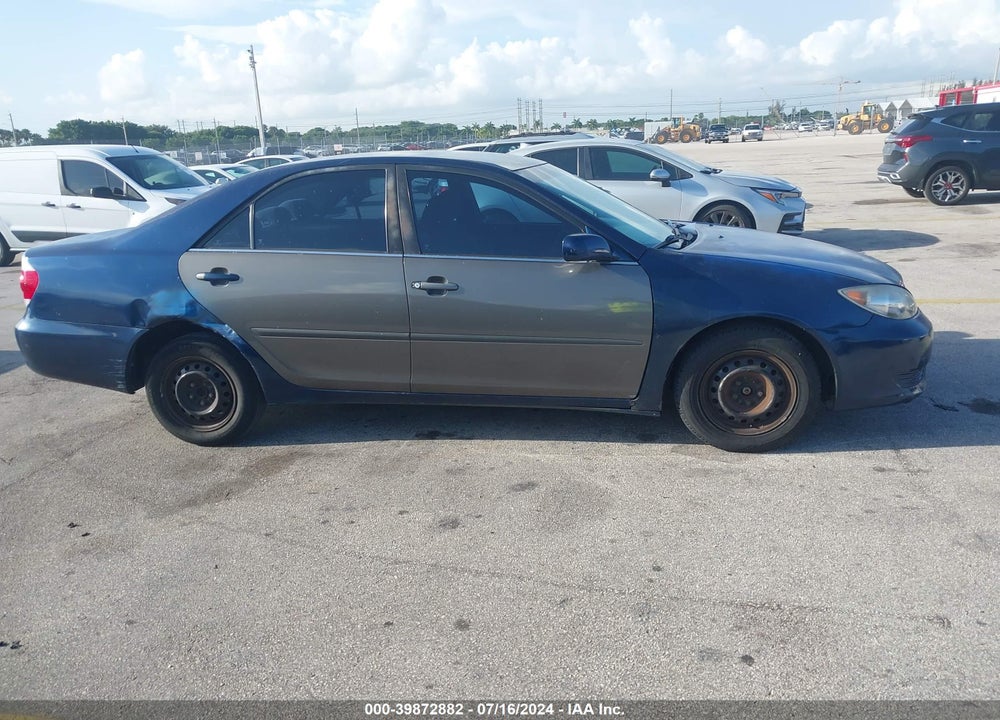 2005 TOYOTA CAMRY LE VIN: 4T1BE30K35U038122