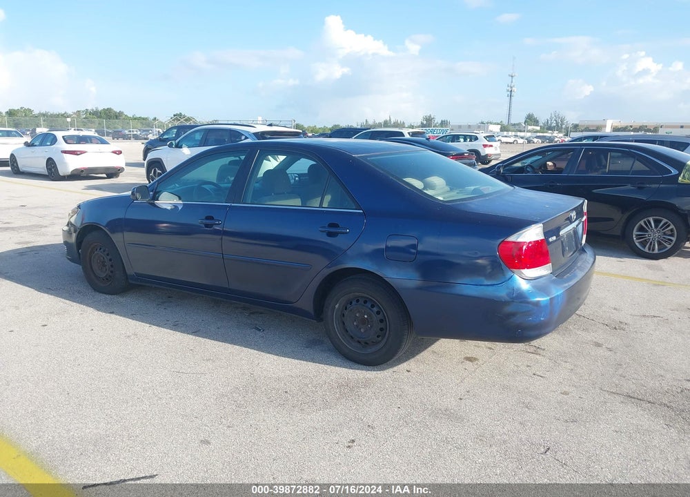 2005 TOYOTA CAMRY LE VIN: 4T1BE30K35U038122