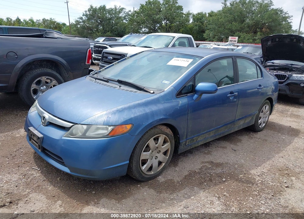 2007 HONDA CIVIC LX VIN: 1HGFA16527L001516