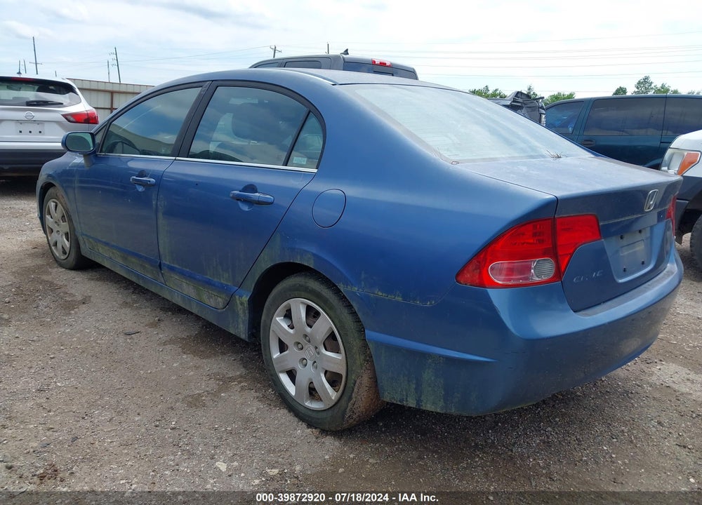 2007 HONDA CIVIC LX VIN: 1HGFA16527L001516