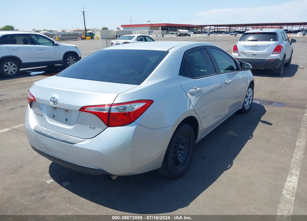 2015 TOYOTA COROLLA LE VIN: 5YFBURHE4FP352093