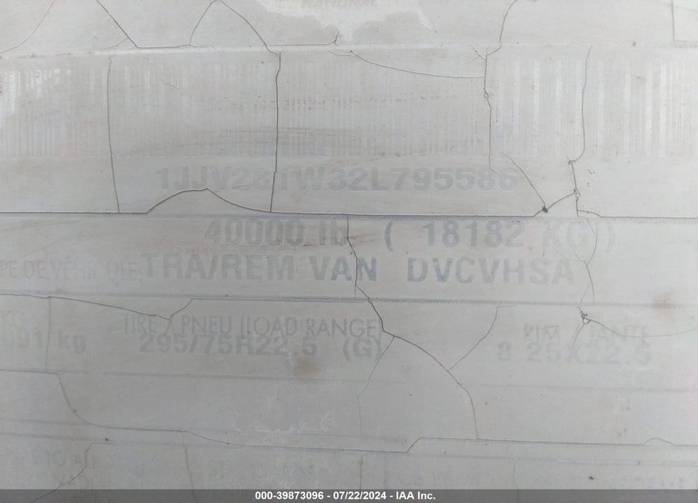 2002 WABASH NATIONAL CORP --- VIN: 1JJV281W32L795586