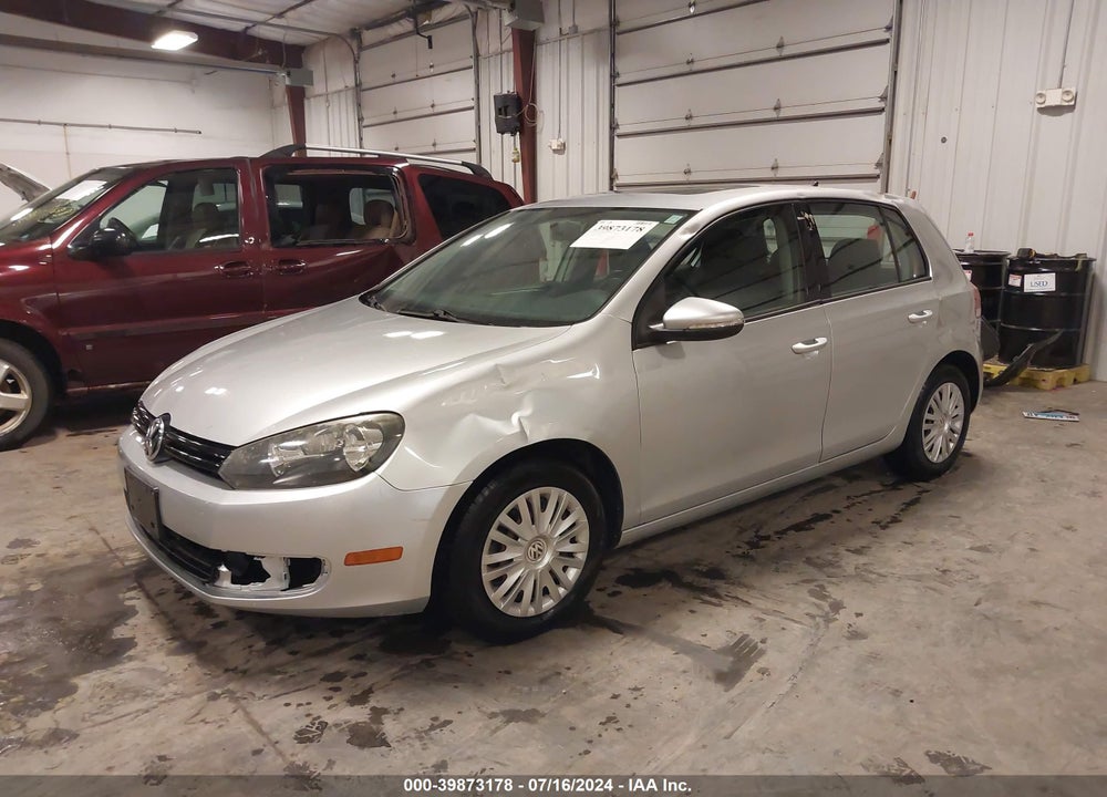 2012 VOLKSWAGEN GOLF 2.5L 4-DOOR VIN: WVWDB7AJXCW288316