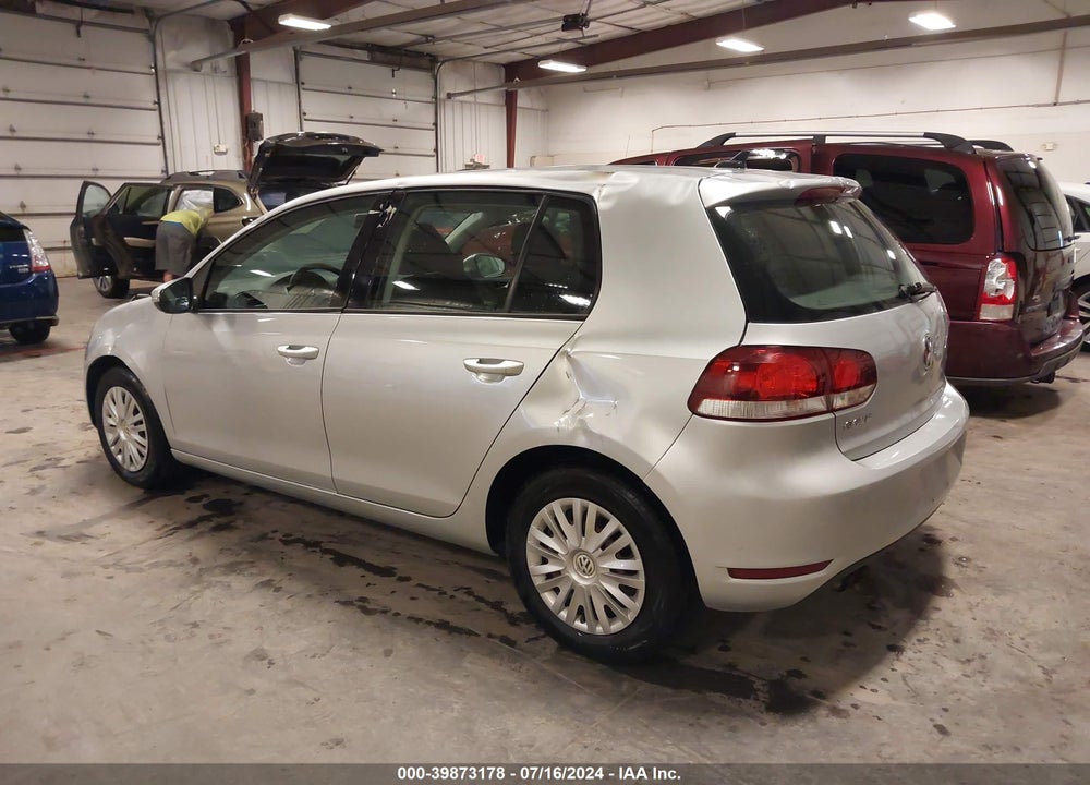 2012 VOLKSWAGEN GOLF 2.5L 4-DOOR VIN: WVWDB7AJXCW288316