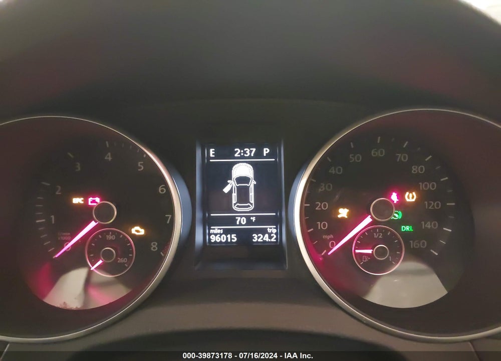 2012 VOLKSWAGEN GOLF 2.5L 4-DOOR VIN: WVWDB7AJXCW288316