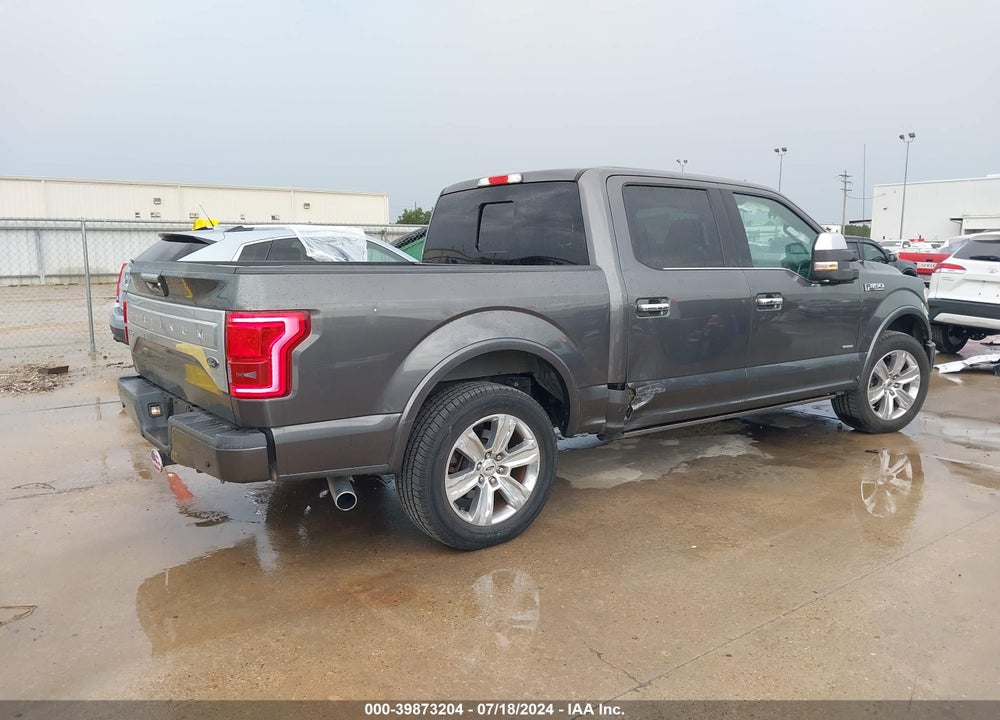 2015 FORD F-150 PLATINUM VIN: 1FTEW1CG4FFA57181