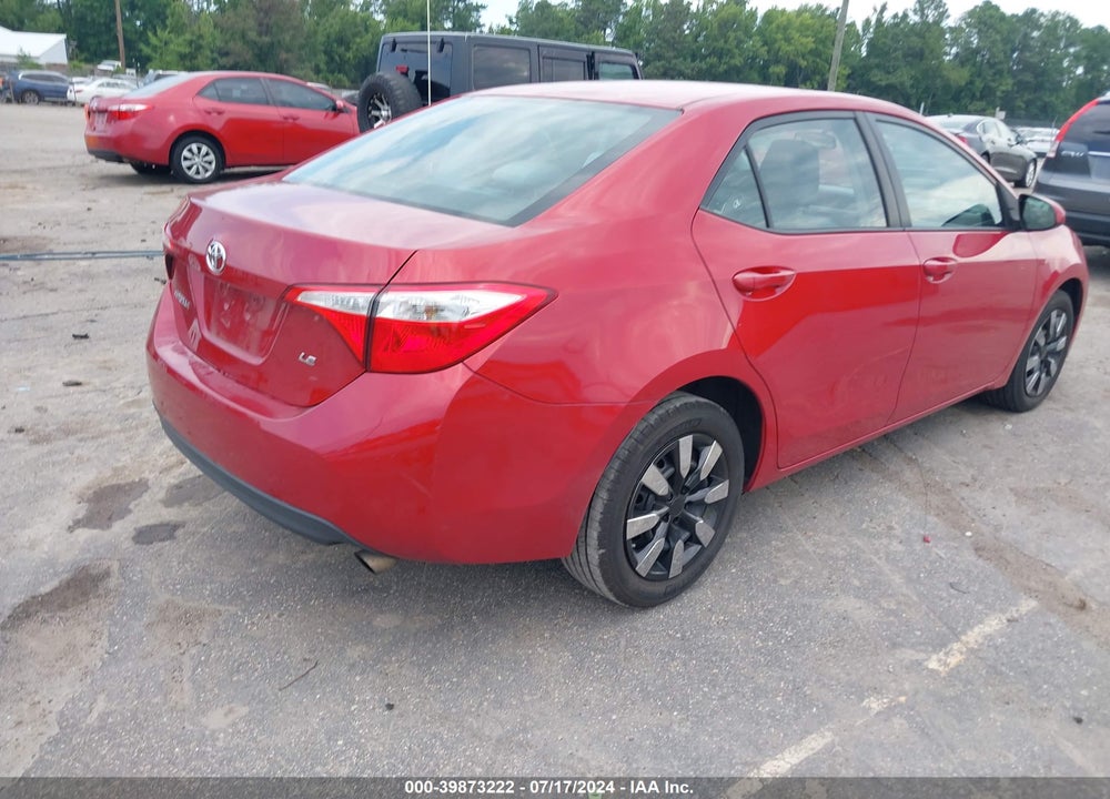 2015 TOYOTA COROLLA LE VIN: 2T1BURHE5FC380274