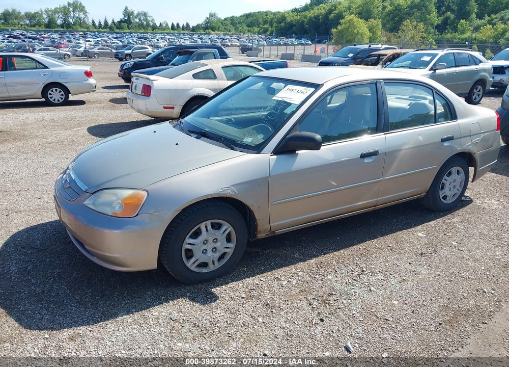 2001 HONDA CIVIC LX VIN: JHMES16561S012005
