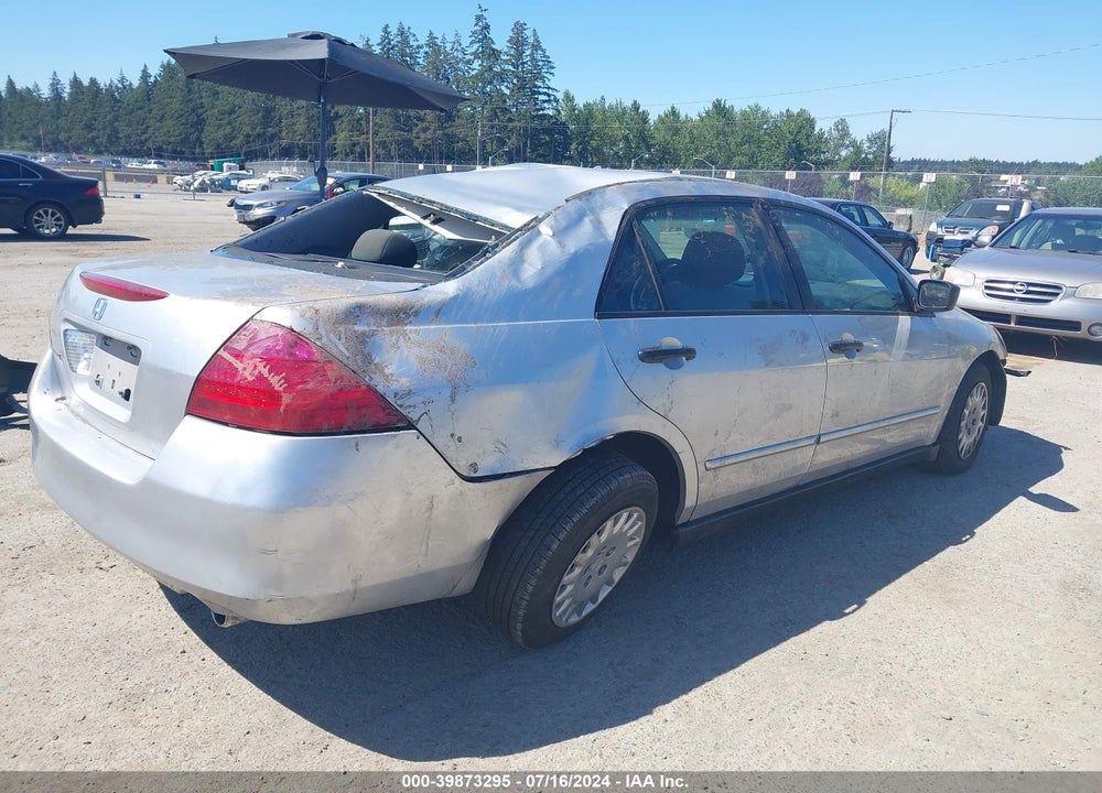 2007 HONDA ACCORD 2.4 VP VIN: 1HGCM56187A085304
