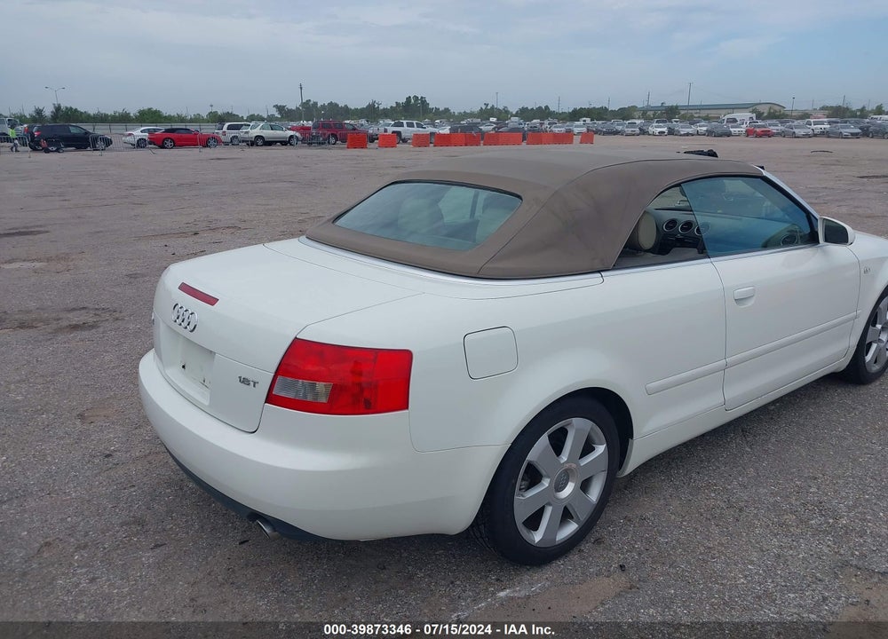 2005 AUDI A4 1.8T VIN: WAUAC48H55K018046