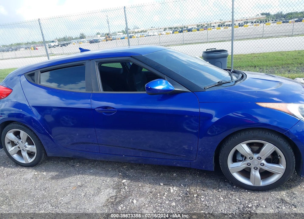 2012 HYUNDAI VELOSTER BASE W/BLACK VIN: KMHTC6ADXCU072633