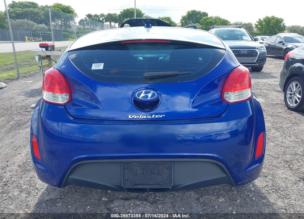 2012 HYUNDAI VELOSTER BASE W/BLACK VIN: KMHTC6ADXCU072633
