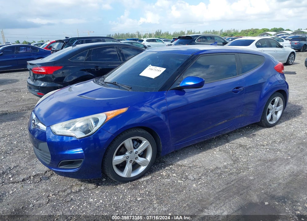 2012 HYUNDAI VELOSTER BASE W/BLACK VIN: KMHTC6ADXCU072633