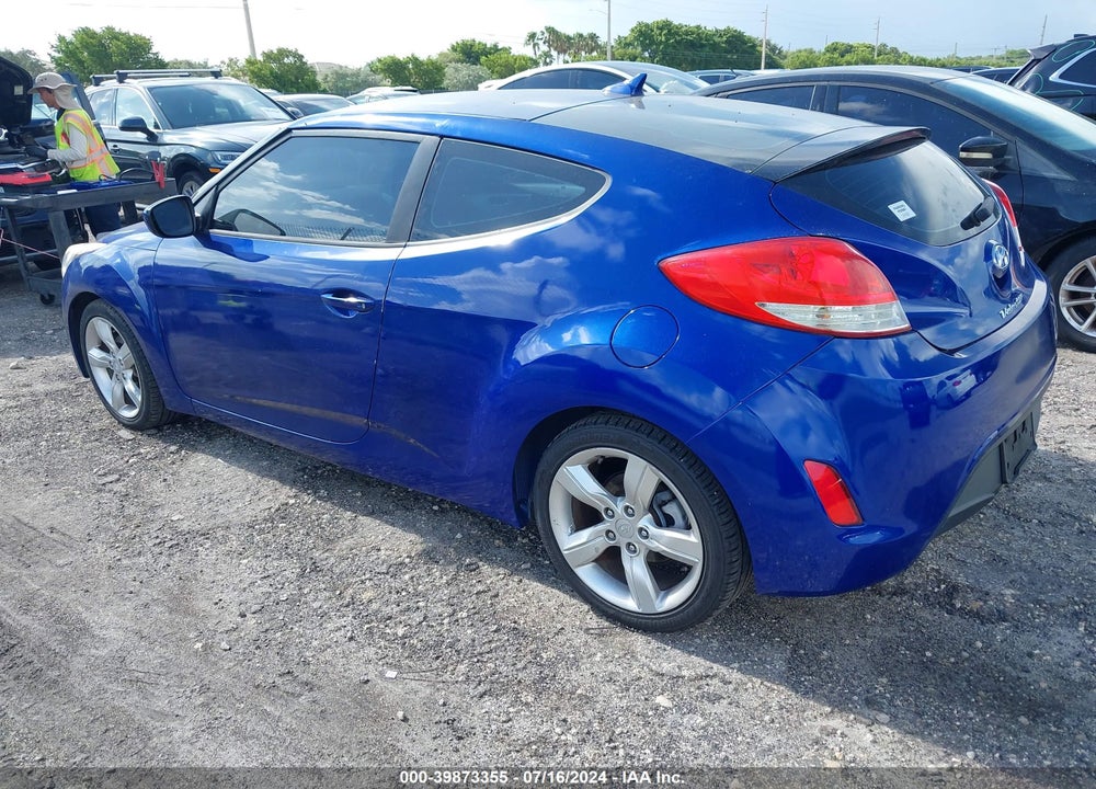 2012 HYUNDAI VELOSTER BASE W/BLACK VIN: KMHTC6ADXCU072633