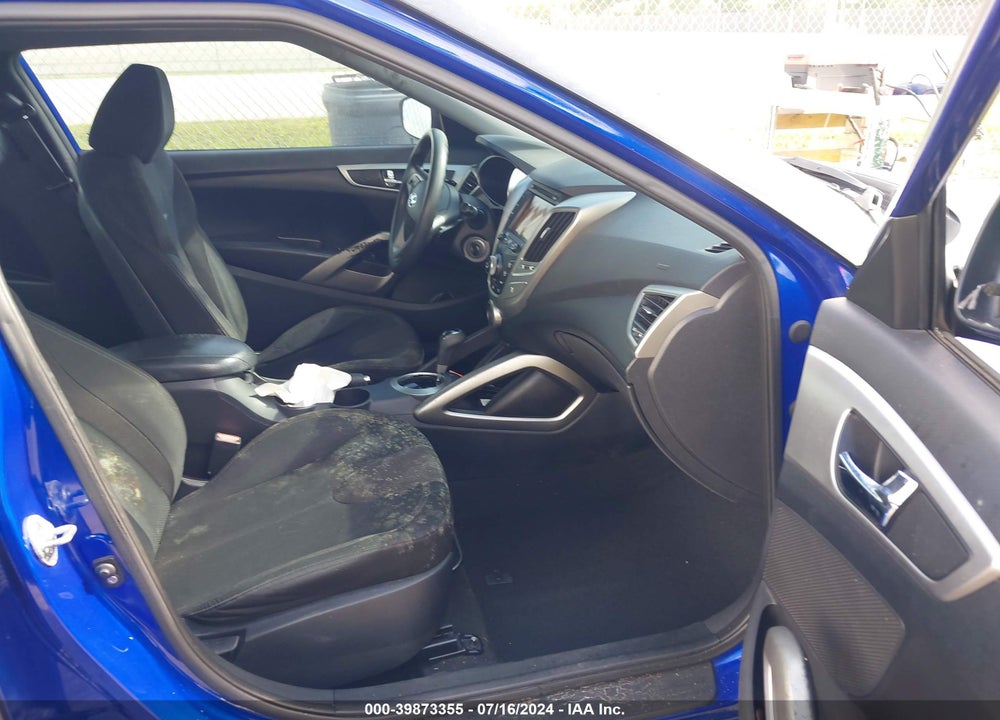 2012 HYUNDAI VELOSTER BASE W/BLACK VIN: KMHTC6ADXCU072633