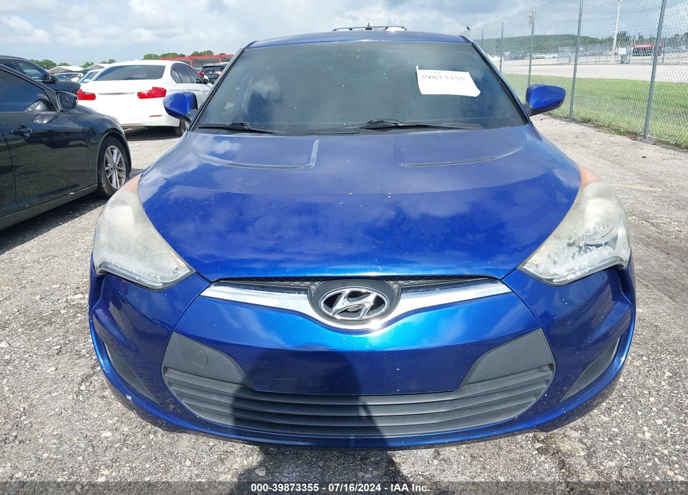 2012 HYUNDAI VELOSTER BASE W/BLACK VIN: KMHTC6ADXCU072633
