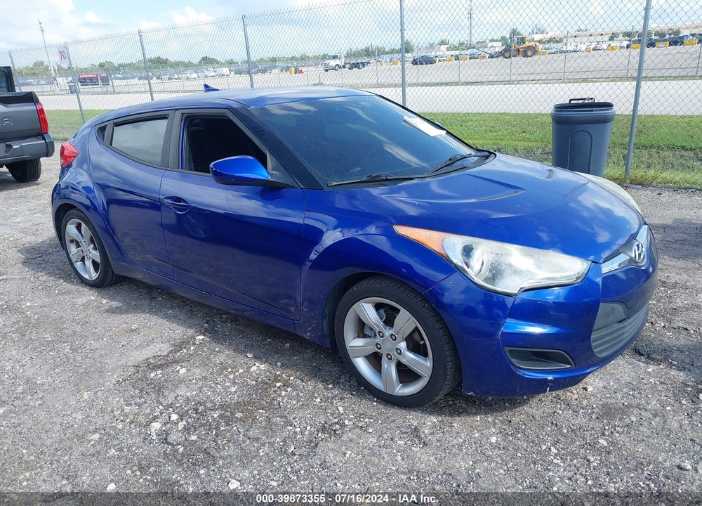 2012 HYUNDAI VELOSTER BASE W/BLACK VIN: KMHTC6ADXCU072633