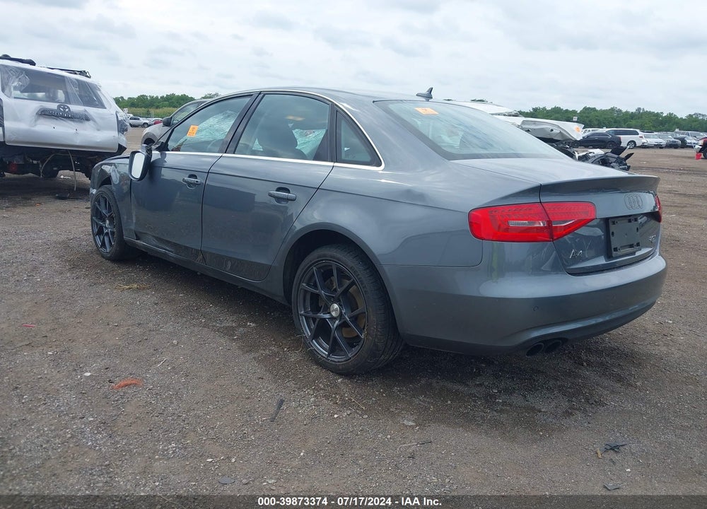 2013 AUDI A4 2.0T PREMIUM VIN: WAUFFAFL9DN043368