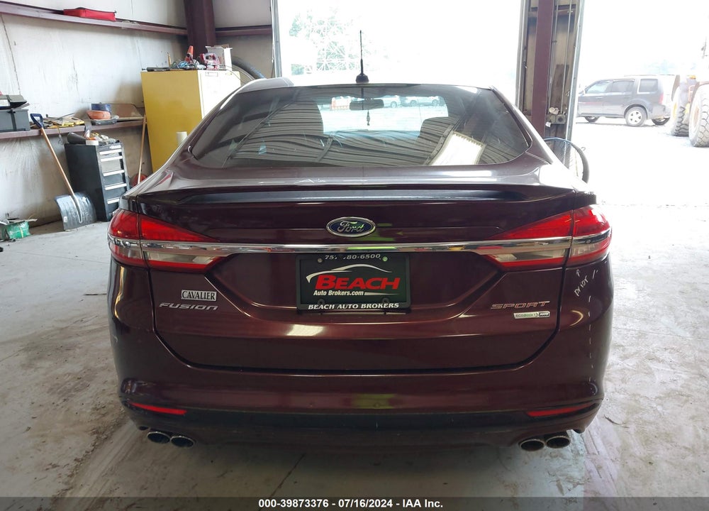 2017 FORD FUSION SPORT VIN: 3FA6P0VP3HR100381
