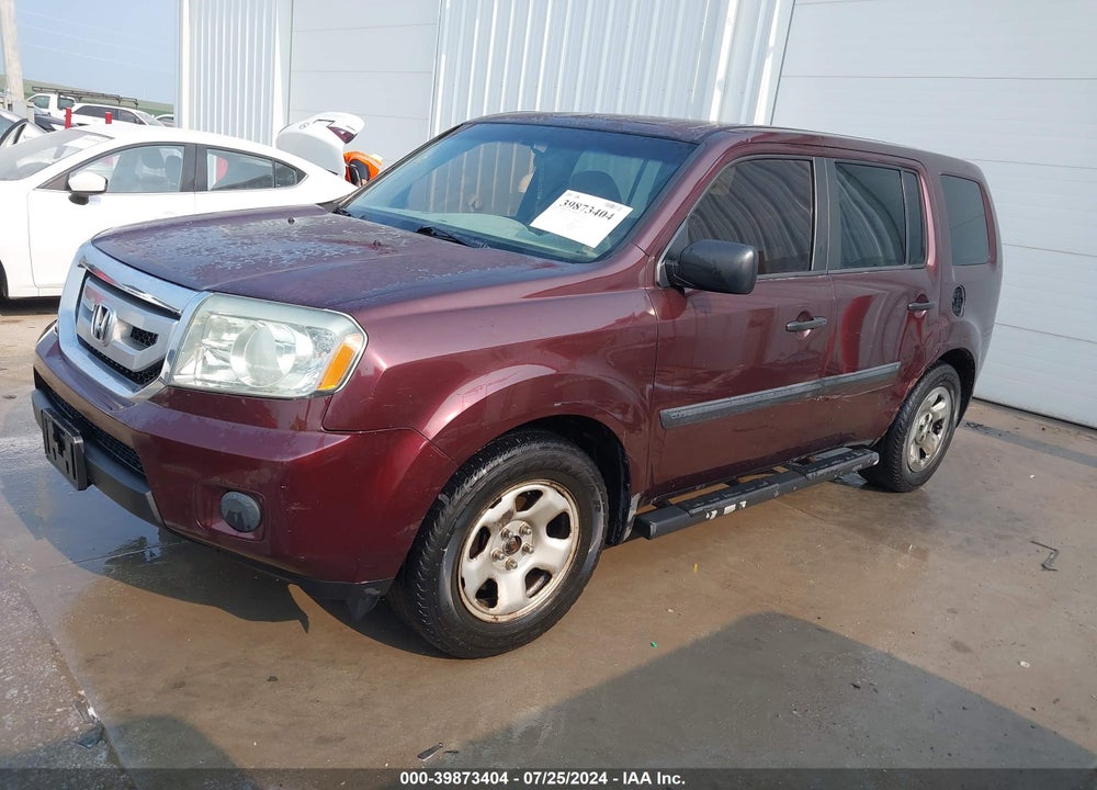 2009 HONDA PILOT LX VIN: 5FNYF48269B054867