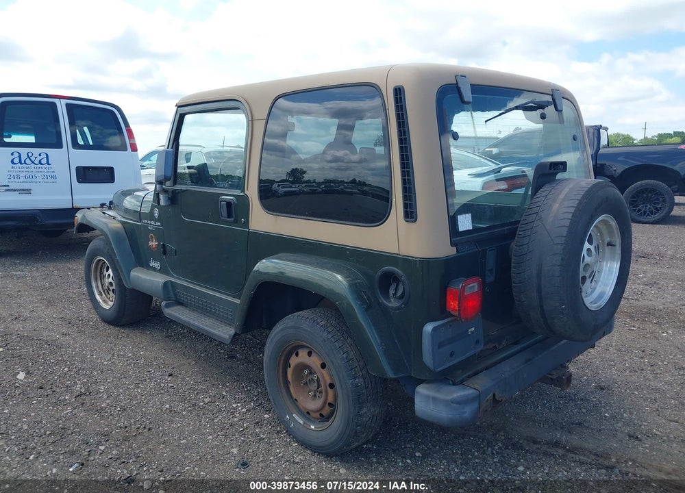 1997 JEEP WRANGLER SAHARA VIN: 1J4FY49S0VP455339