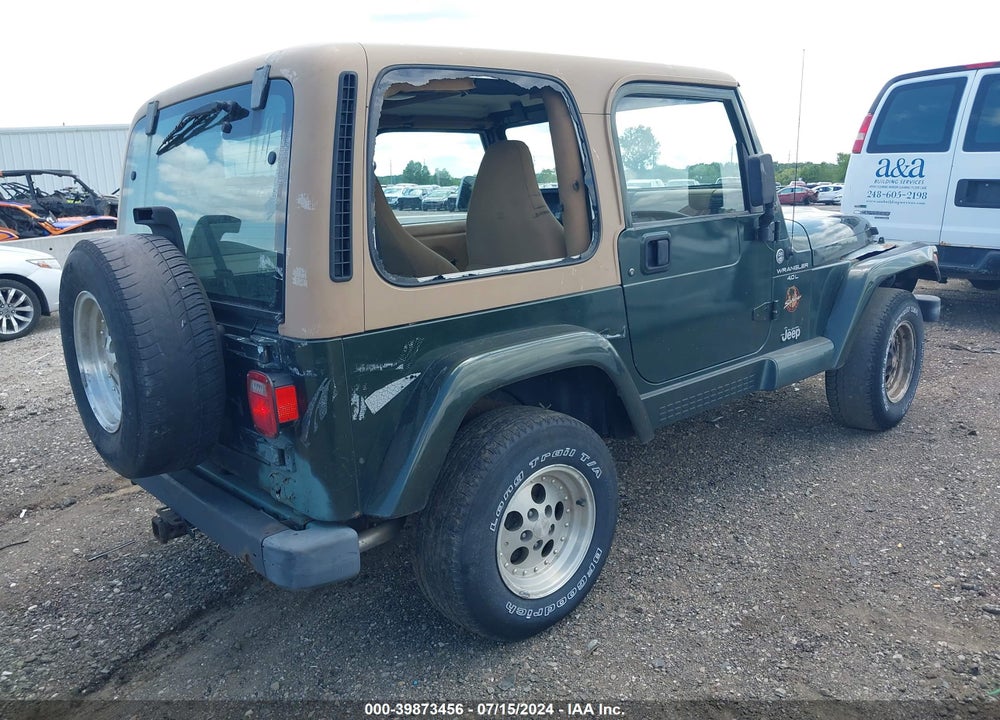1997 JEEP WRANGLER SAHARA VIN: 1J4FY49S0VP455339