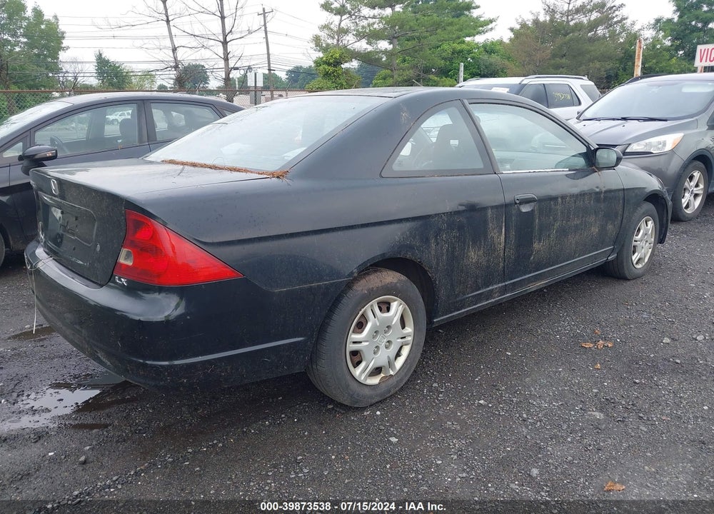 2002 HONDA CIVIC LX VIN: 1HGEM21562L108481