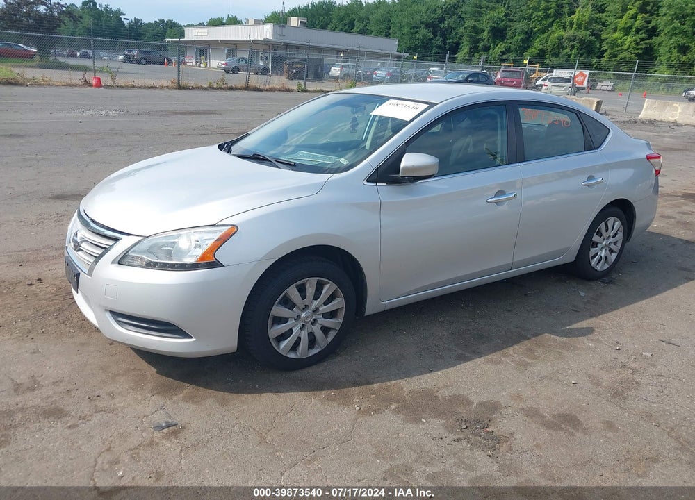 2014 NISSAN SENTRA SV VIN: 3N1AB7APXEL663317