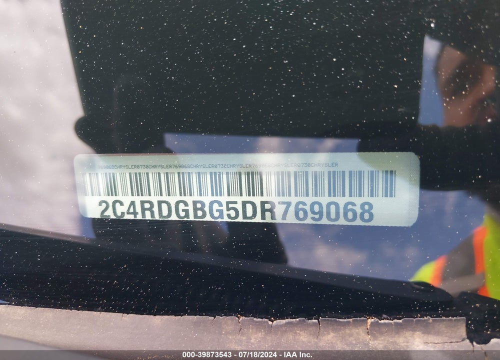 2013 DODGE GRAND CARAVAN SE VIN: 2C4RDGBG5DR769068