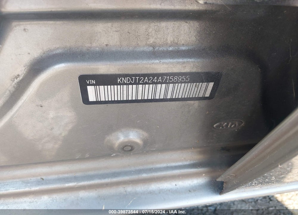 2010 KIA SOUL VIN: KNDJT2A24A7158955
