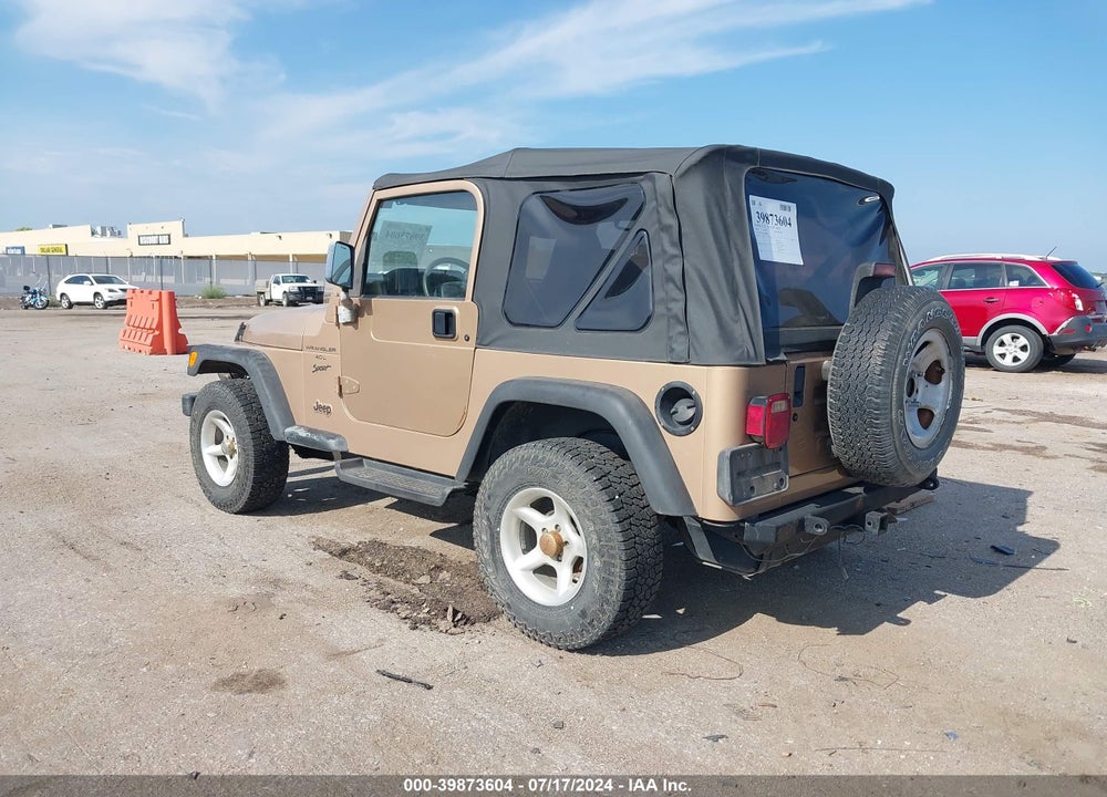 1999 JEEP WRANGLER SPORT VIN: 1J4FY19S6XP469800