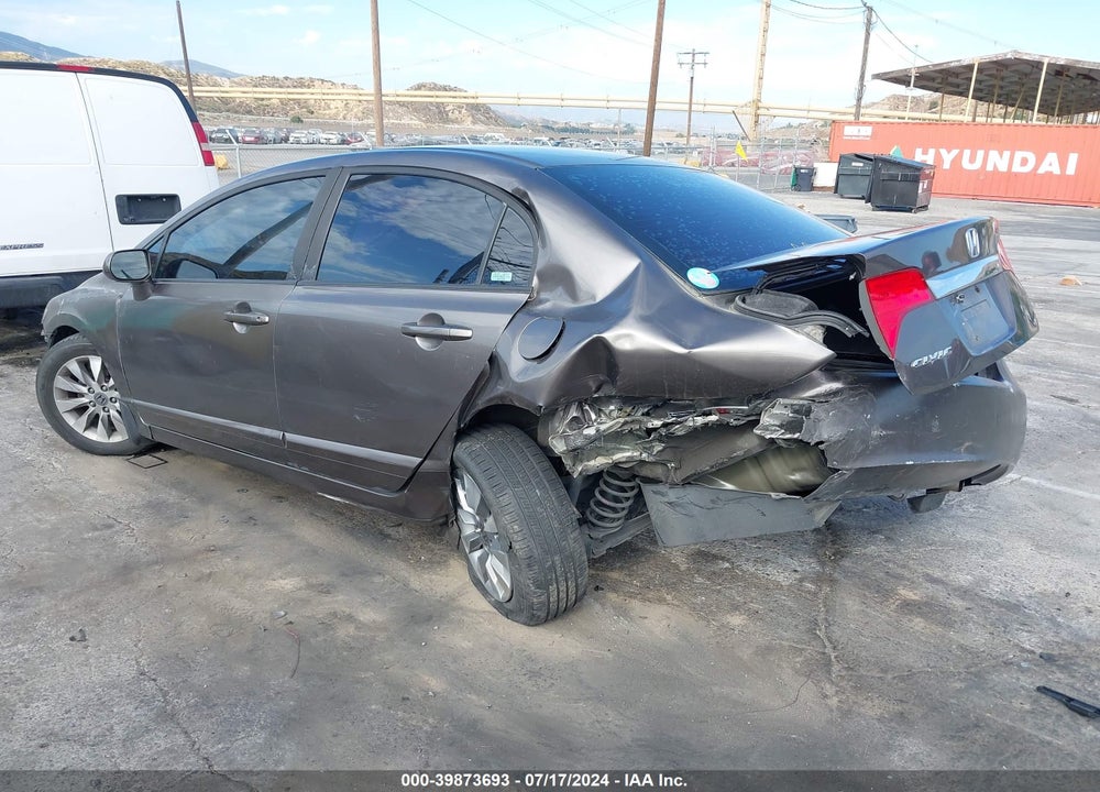 2009 HONDA CIVIC EX VIN: 19XFA16839E035842