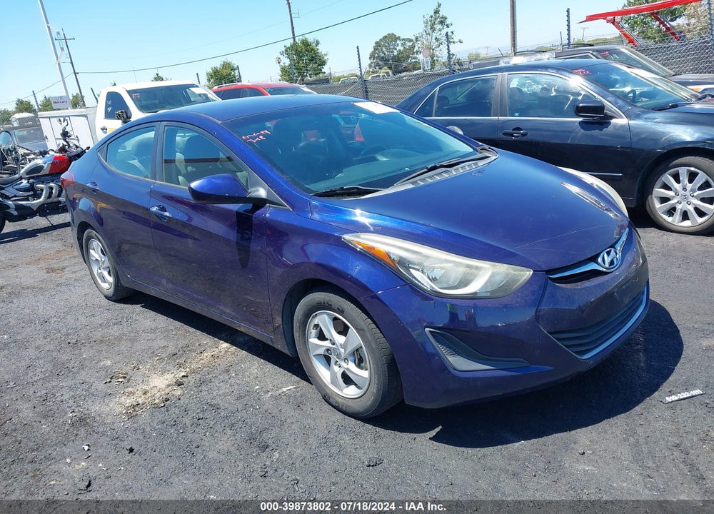 2014 HYUNDAI ELANTRA SE VIN: 5NPDH4AE8EH533249