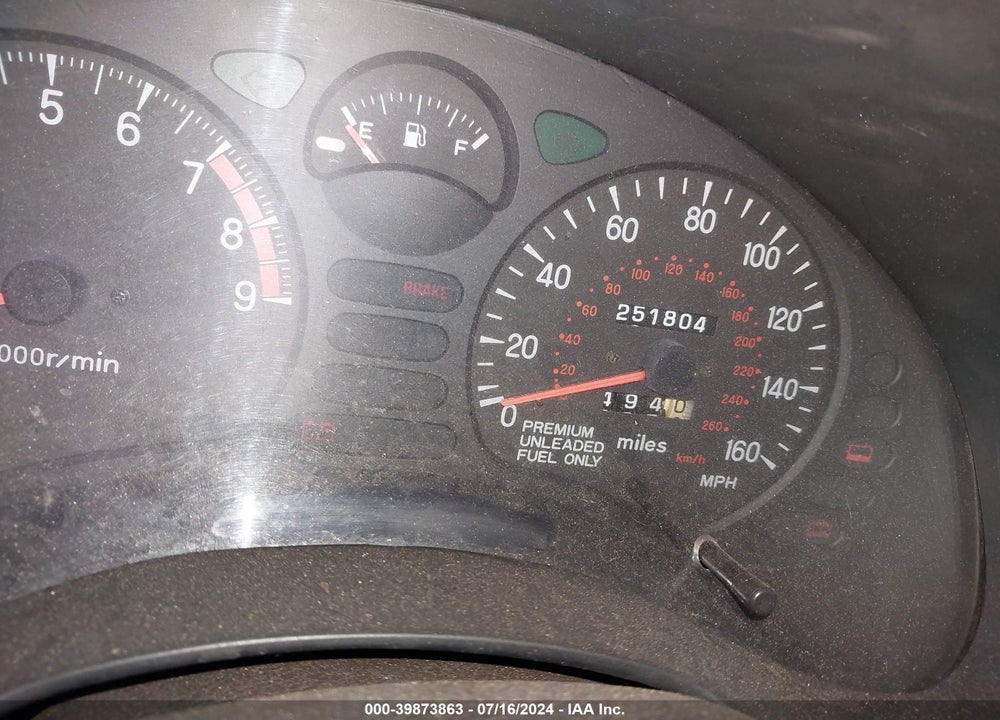 1995 MITSUBISHI 3000 GT SL VIN: JA3AM54J7SY001092