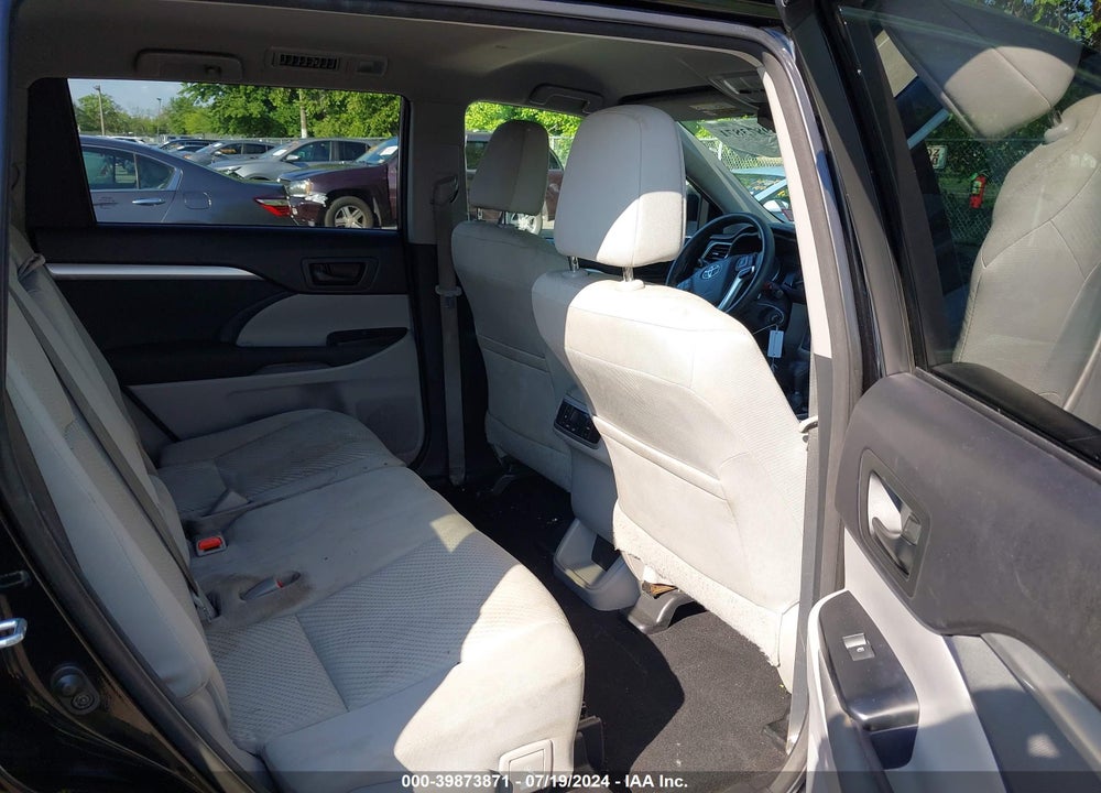 2015 TOYOTA HIGHLANDER LE V6 VIN: 5TDBKRFH1FS139533