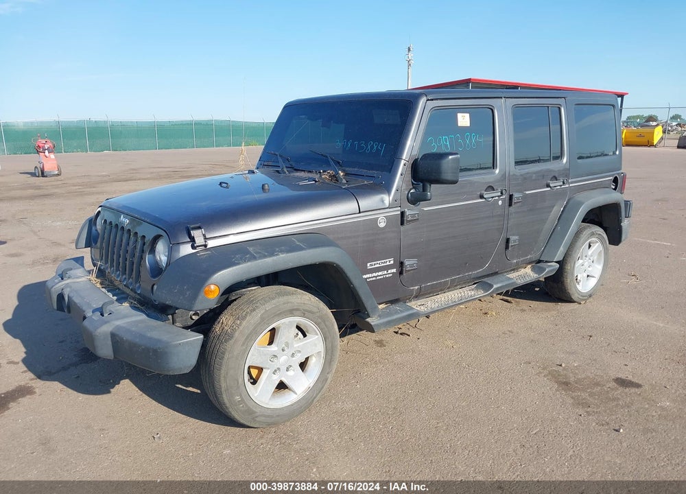 2014 JEEP WRANGLER UNLIMITED SPORT VIN: 1C4BJWDG6EL261316