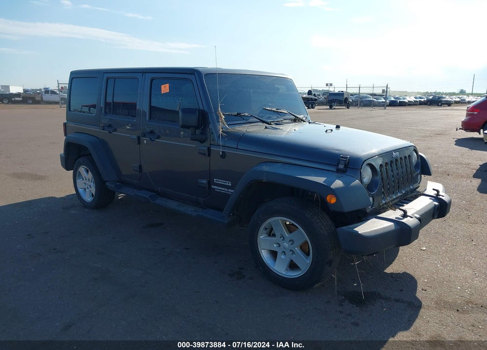 2014 JEEP WRANGLER UNLIMITED SPORT VIN: 1C4BJWDG6EL261316