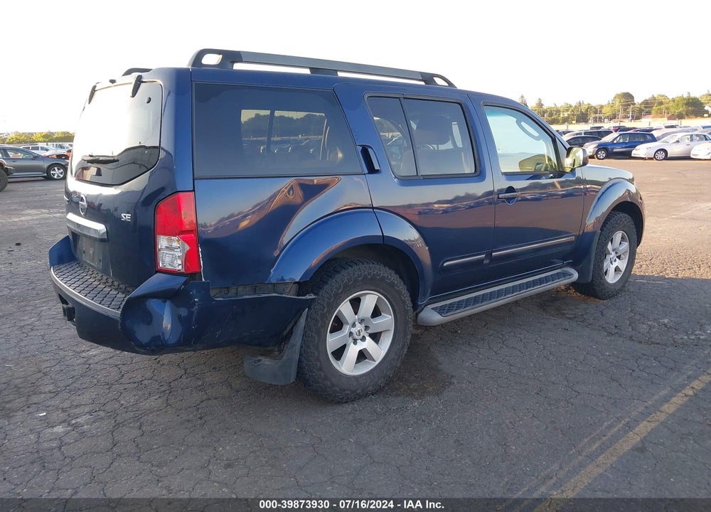 2009 NISSAN PATHFINDER SE VIN: 5N1AR18B09C609053